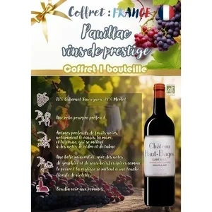 Château Haut Bages Libéral 2023
5ème Cru Classé Pauillac - Coffret Noel de 1 Bout