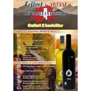 1 Bout Syrah de Fully 2022 Valais AOC
1 Bout Petite Arvine de Fully 2023 Valais AOC
Mathilde Roux Coffret Noel de 2 bout